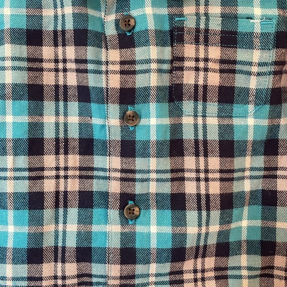 Carters Long Sleeve Plaid Button Down Shirt - Size 9M - Picture 3 of 5